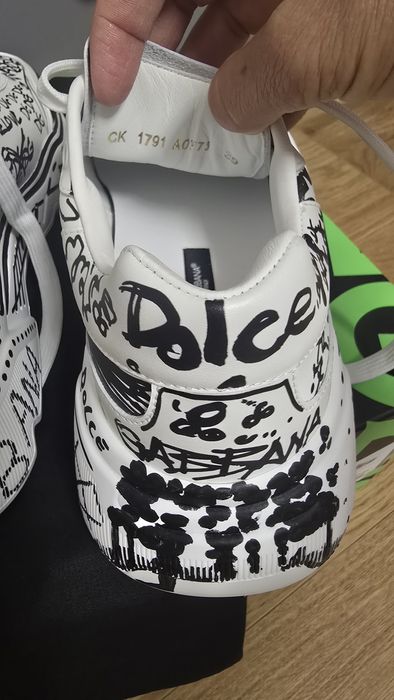 Dolce Gabbana Daymaster trainers,nr 39,noi,cutie, saculeti,piele