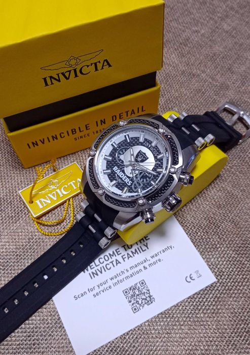 Ceas Invicta NFL Las Vegas Raiders Chronograph  Black Dial – Barbati