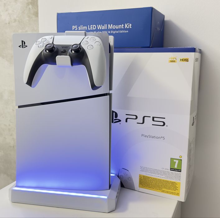 Consola PlayStation 5 Slim PS5 1TB, Disk Edition, White