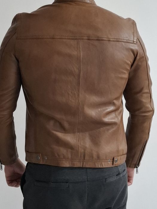 Geaca piele Zara man ,originala 100%