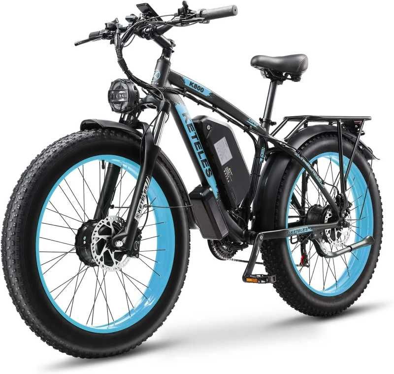 Bicicleta Electrica KETELES K800, 2000W, Motor DUAL, 50 KM/H, 48V 23AH