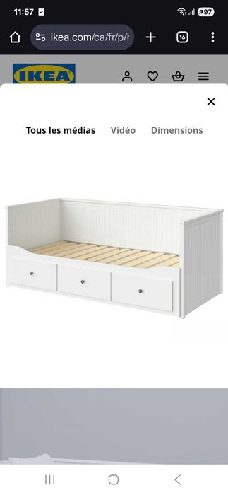 Диван кровать Икеа Хэмнэс IKEA HEMNES