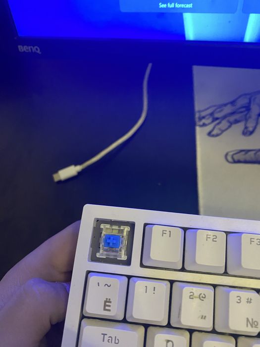 игровая клавиатура Клавиатура Ajazz AK820 белый