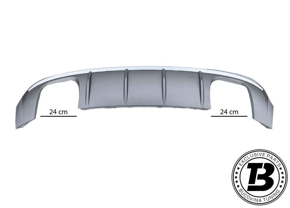 Difuzor Bara Spate cu Ornamente compatibil cu Audi A3 8V RS3 Design