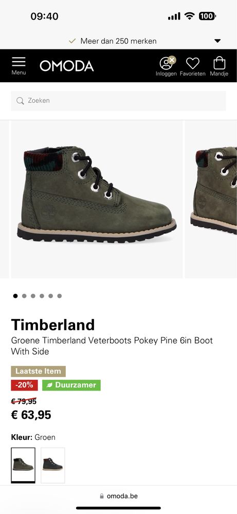 Ghetute baietei Timberland masura 21