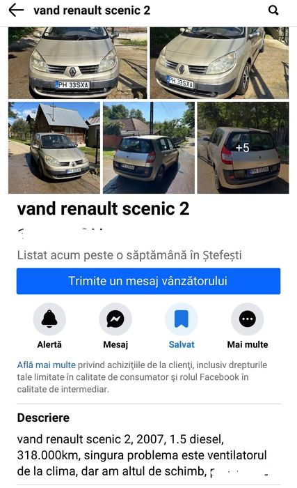 Vând Renault scenic