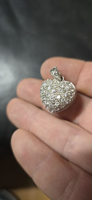 Pandant inimioară argint