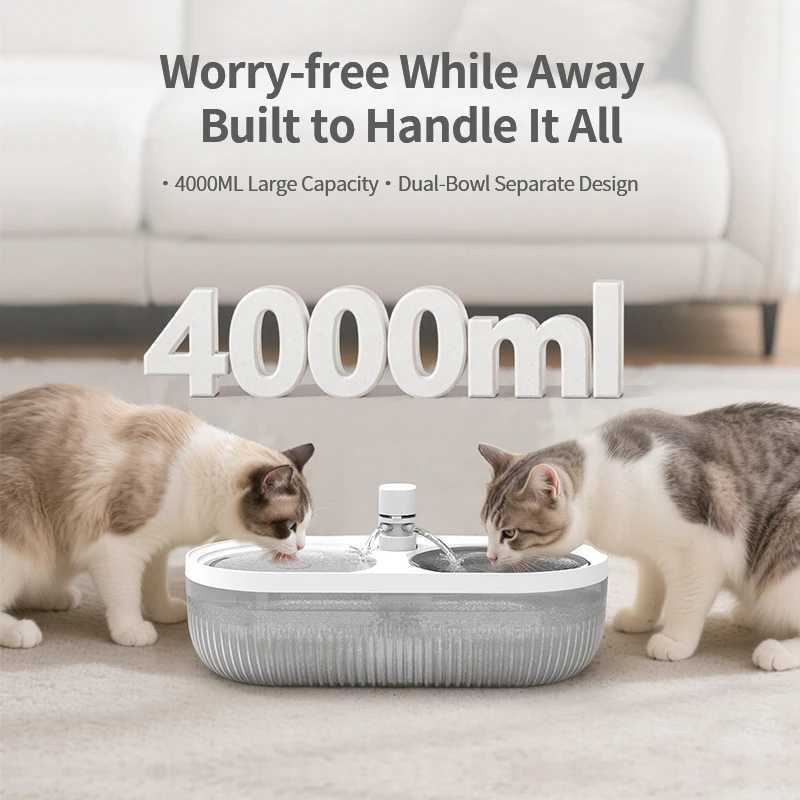 Двоен Автоматичен Диспенсър за Вода SmartCat