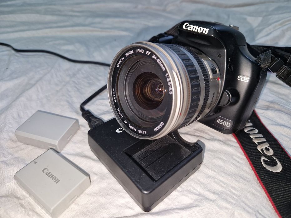 Canon 450D cu obiectiv 24-85mm f3.5-4.5