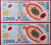 Bancnote 2000 Lei Eclipsa