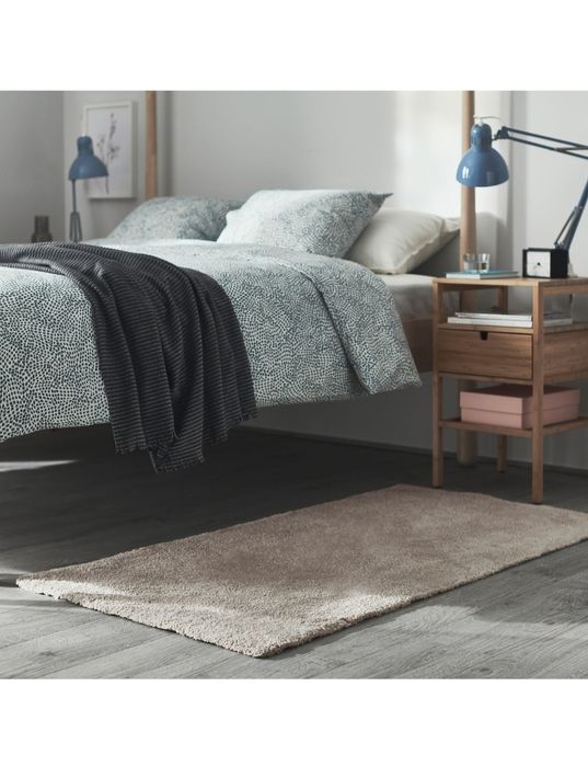 Covor Ikea Stoense gri 2 x 133x195 cm / alb-murdar 80x150 cm