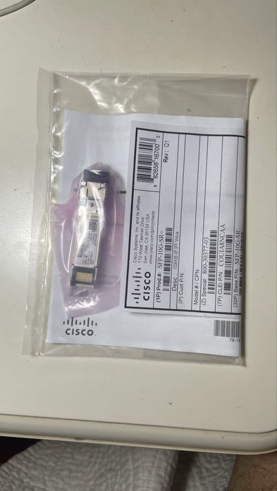 Продам оригинальный модуль Cisco SFP-10G-SR