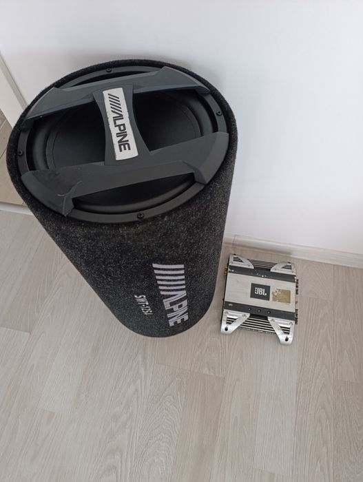 Subwoofer Alpine + amplificator JBL