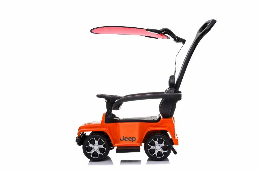 Masinuta fara pedale cu maner parental Jeep Wrangler