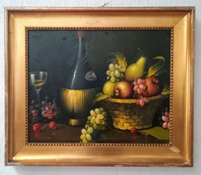 Tablou vechi pictat pânză