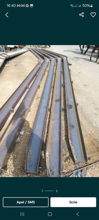 Vând structura 7x30 din profile metalice IPE 140 cu teava