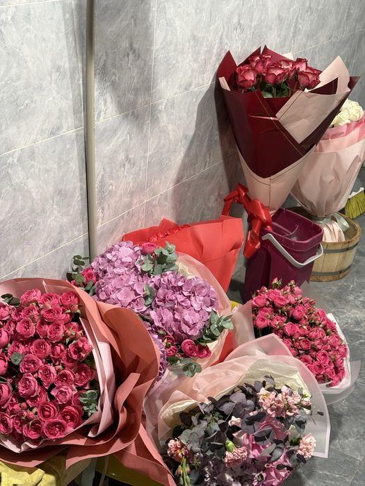 Букеты разных цветов