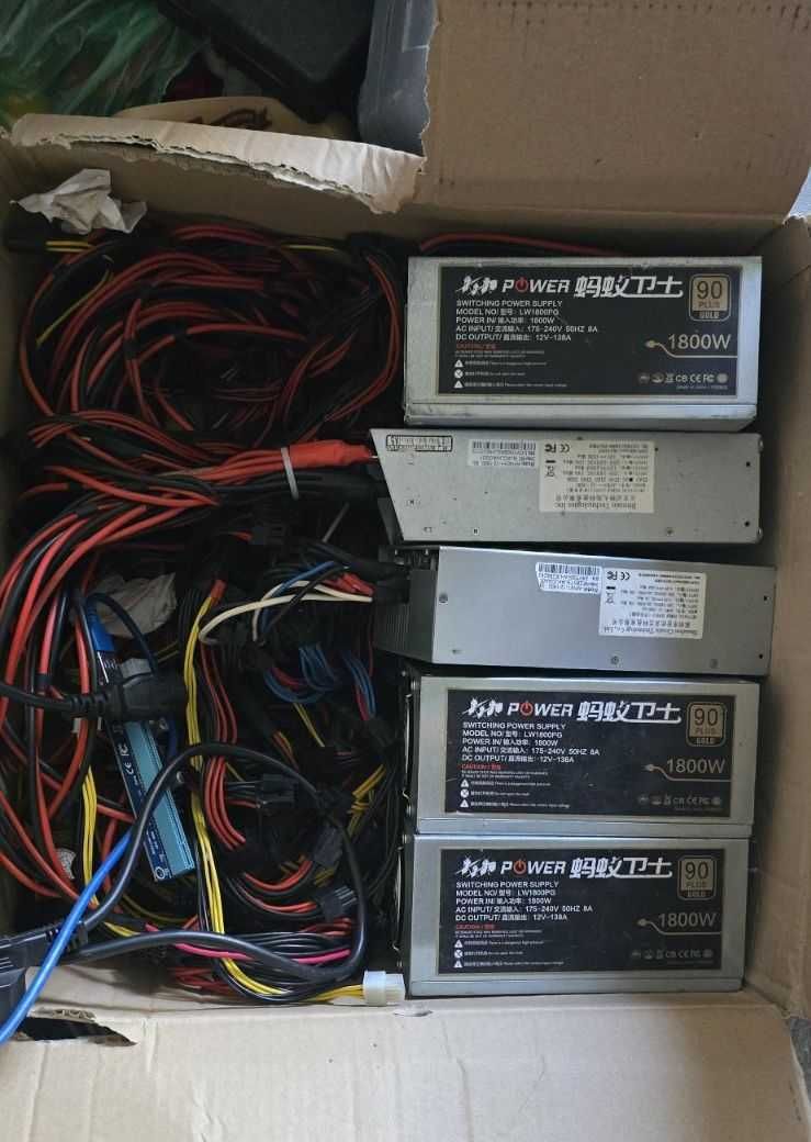 Сървърни захранвания безшумни на 12V от 750W до 3000W (с окабеляване)