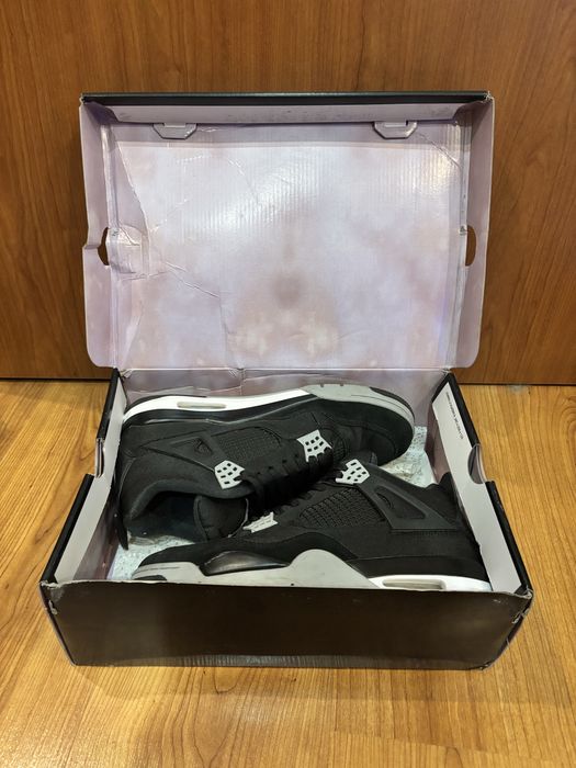 Кецове Jordan 4 retro black canvas