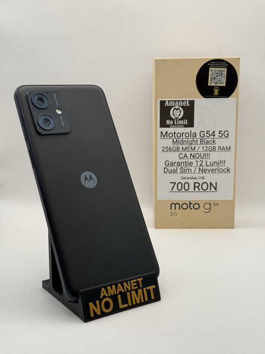 Motorola G54 5G Grey 256GB/12Gb RAM Garantie 12 Luni , AMANET NO LIMIT