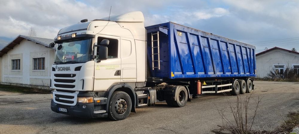 Scania + semiremorca fier 70m3