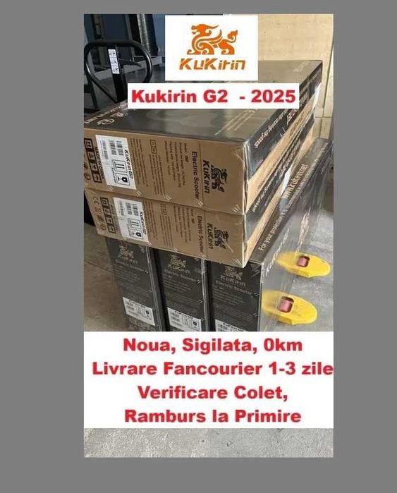 Sigilata, NOUA,  Kukirin G2 2025 + GARANTIE 12 Luni