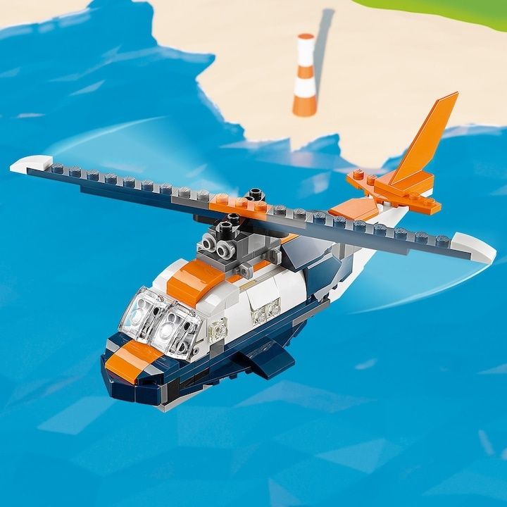 LEGO® Creator 3 in 1 - Avion supersonic 31126, 215 piese