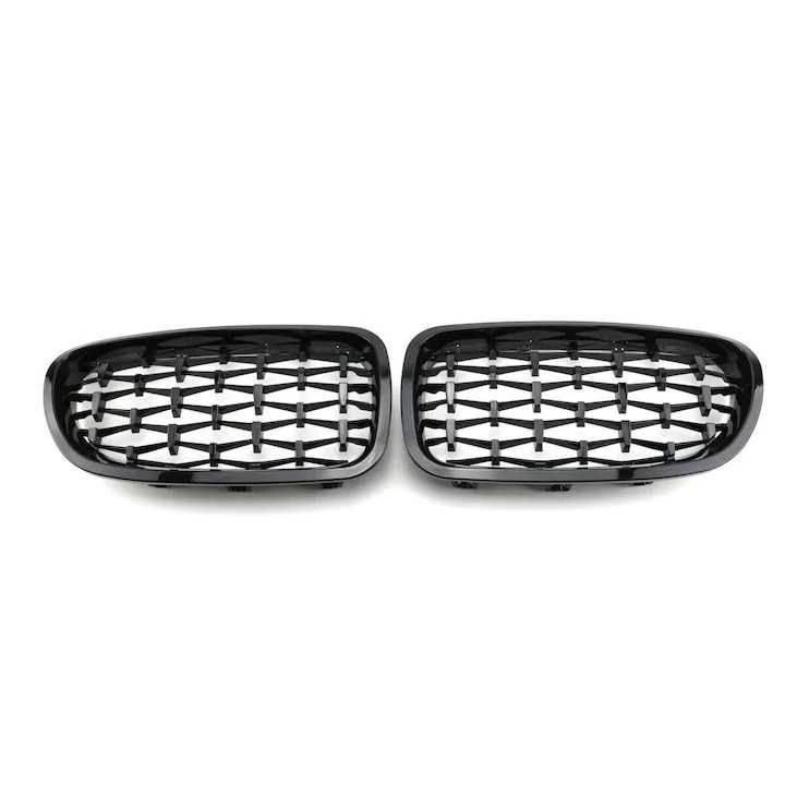 Grile Nari M Diamond BMW F10 F11 Negru Lucios Complet, Grila Dubla