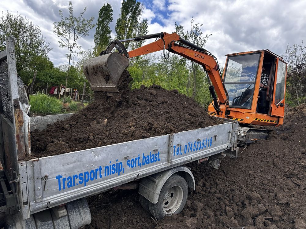 Transport miniexcavator