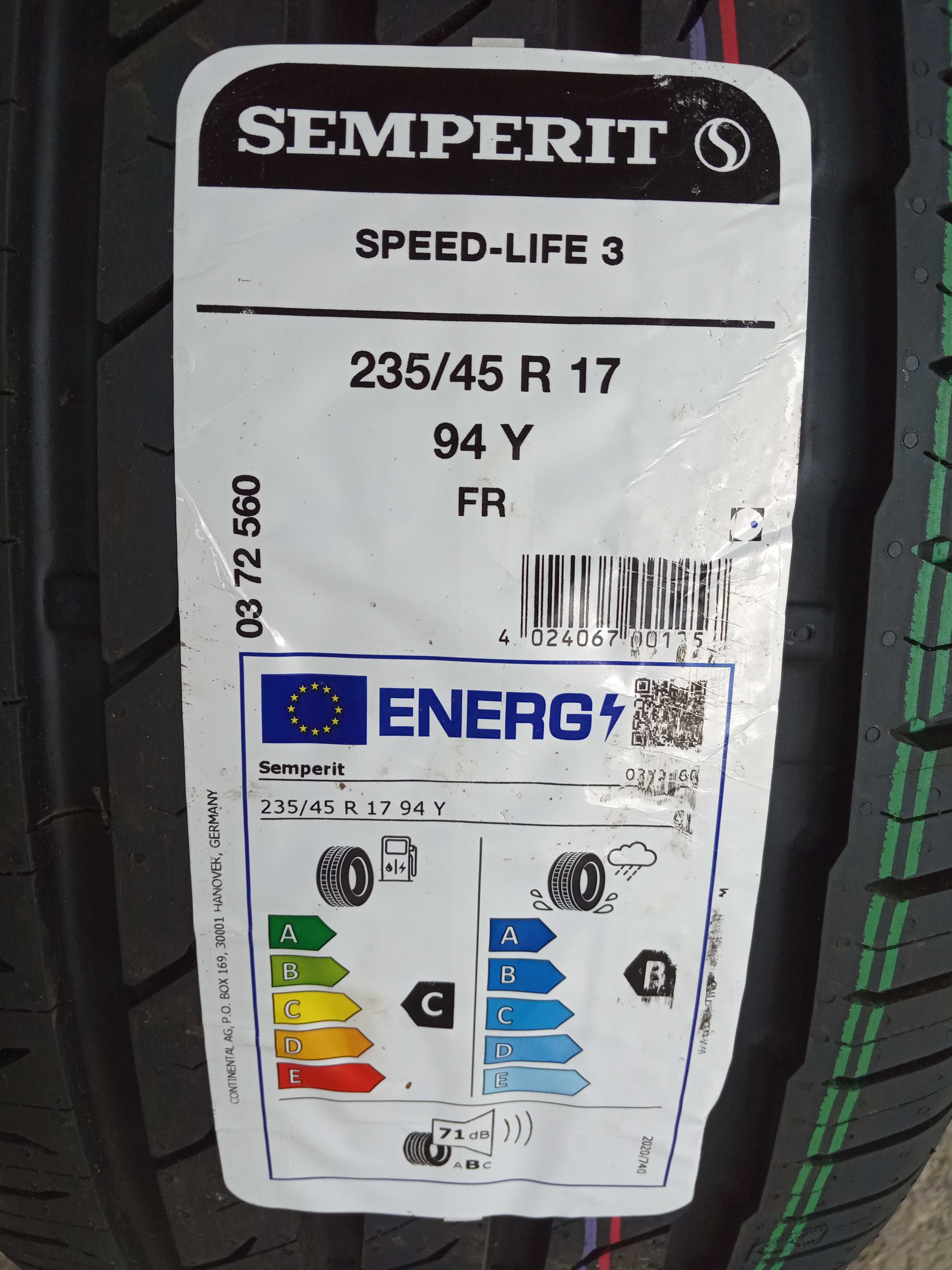 2 Нови летни гуми 235/45R17 Semperit Speed-Life 3 FR 94Y DOT2025