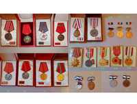 DECORATII, Ordine, Medalii comuniste din perioada RPR si RSR, militare