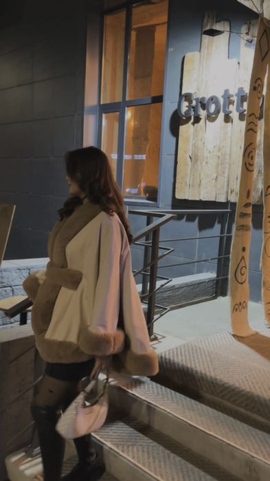 Пончо в бежевом цвете, стандарт