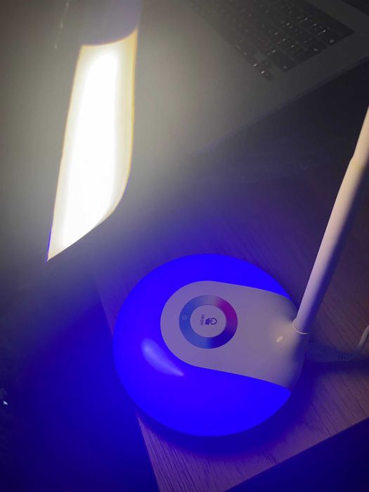 Lampa flexibila touch screen LED multicolor + 3 faze lumina calda, usb