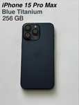 iPhone 15 Pro Max, Blue Titanium, 256 GB, 2 г. ГАРАНЦИЯ, Бартер