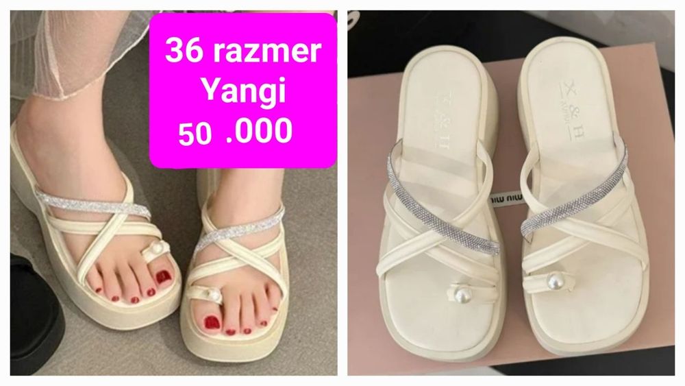 Oyoq kiyim yozlik 36razmer yangi