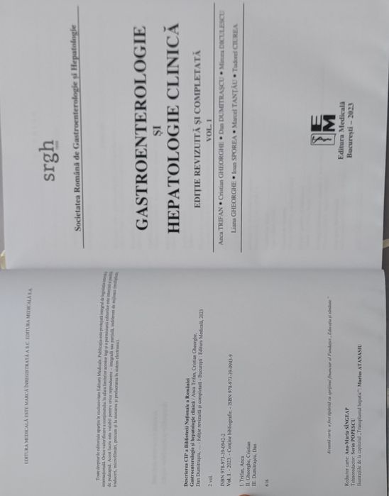 Gastroenterologie si hepatologie clinica - editie revizuita si complet