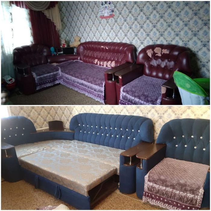 Перетяжка мягкой мебели