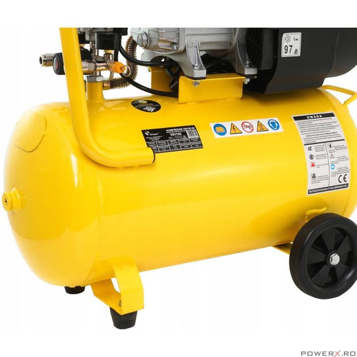 Compresor 50 litri, 2 pistoane pe ulei, 230V, 440 L/min, presiune 8
