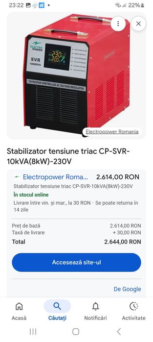 Stabilizator de tensiune triac CP-SVR