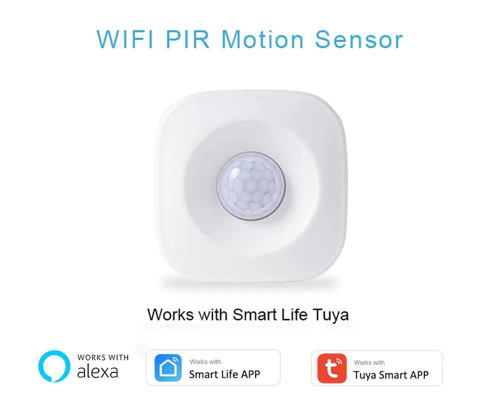 Senzor, detector de miscare PIR REHENTINT AMS02, alarma wireless Tuya