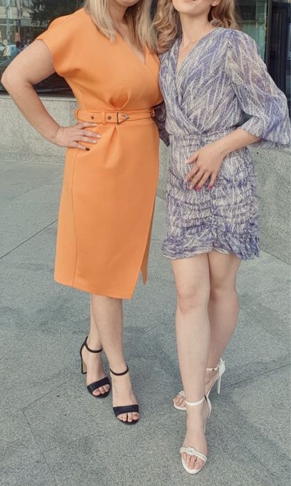 Rochie eleganta, numarul 40, culoarea galben mustar, fara imperfectiu