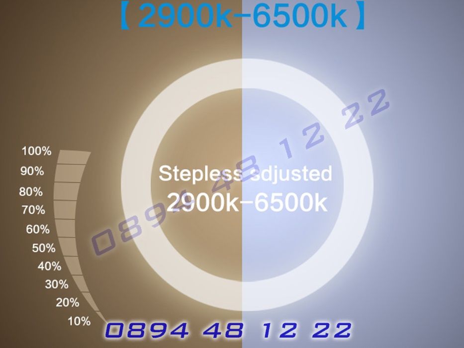 LED Ring Light Рингова Лампа Осветление ЛЕД Ринг Стойка 210см 18 INC