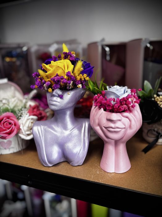 Букет с ароматни сапунени рози