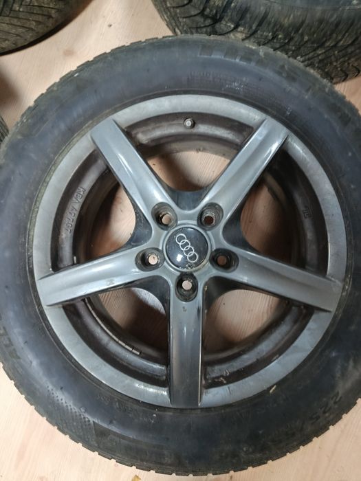 Jante audi, vw 5x112 16 , anvelope 225 55 16