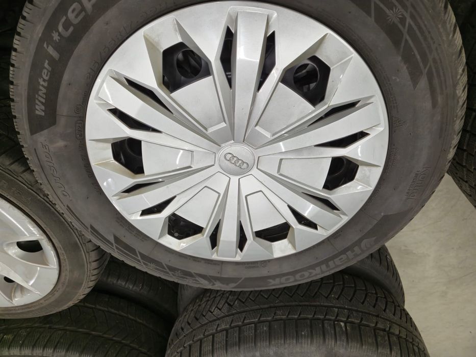 Jante otel 5x112 R17 Audi Q3 / anvelope iarna Hankook 215 65 17/capace