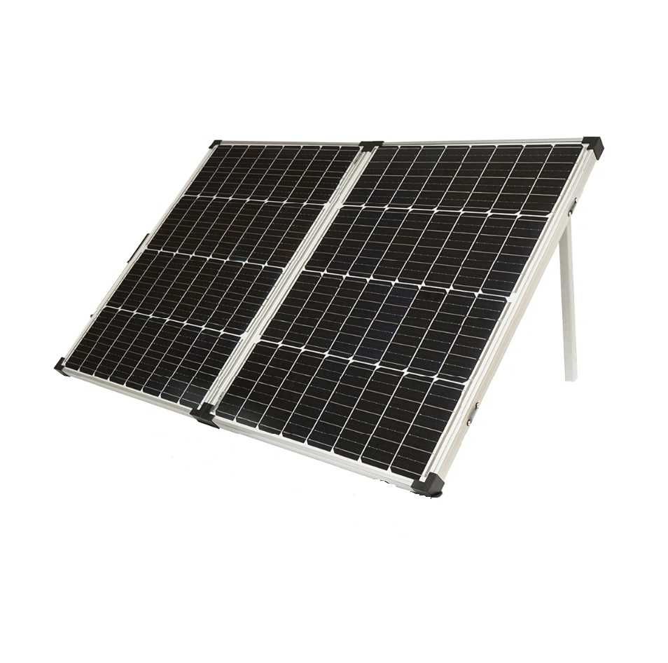 Panou solar portabil 200w - 12v pentru camping, pescuit, tip valiza