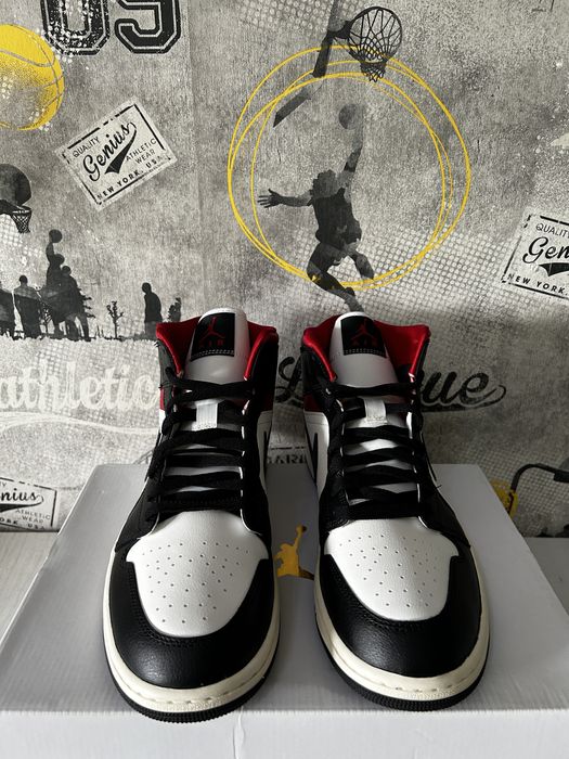 Jordan 1 mid black/gym red| 44,5