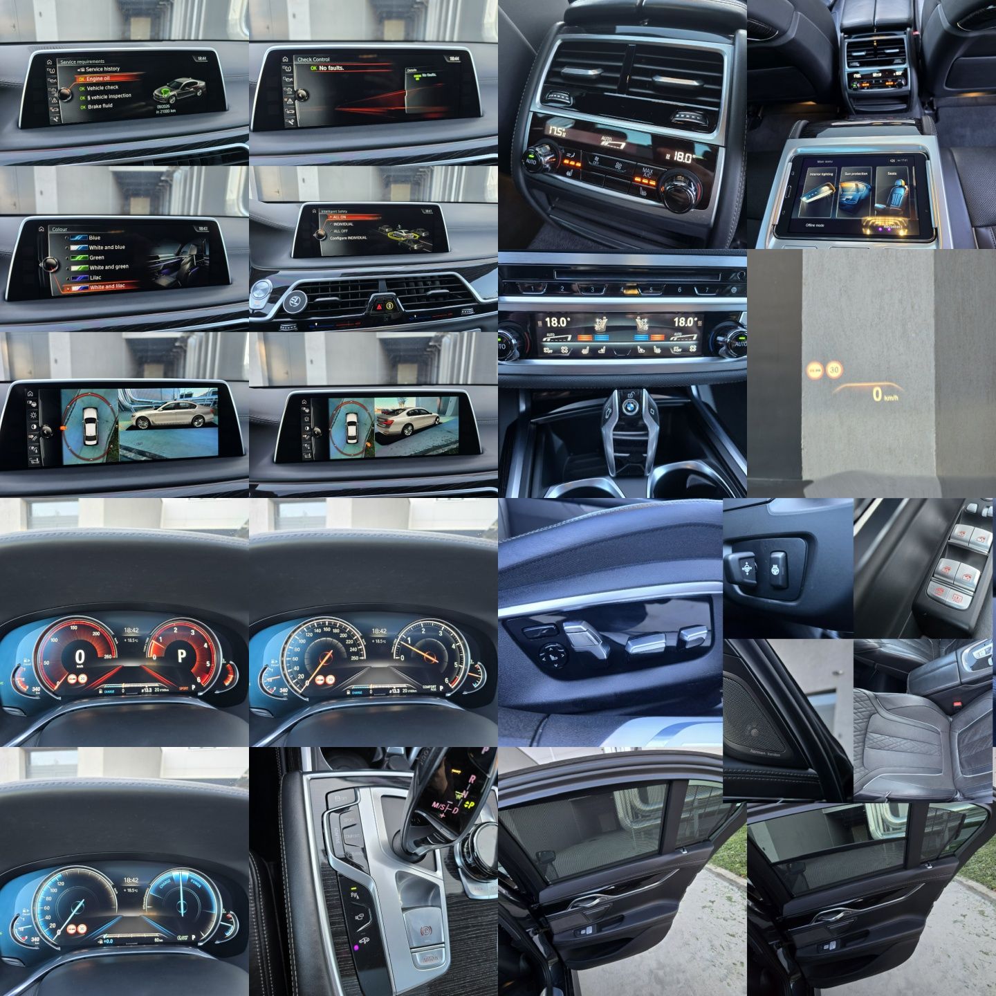 BMW 740d G11 Individual M-Packet 320cp/Racire scaune/Tableta/Laser/