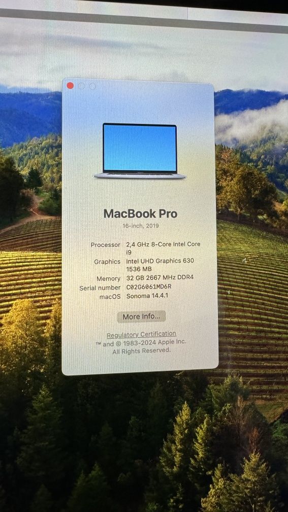 Macbook pro 16 32gb 1tb