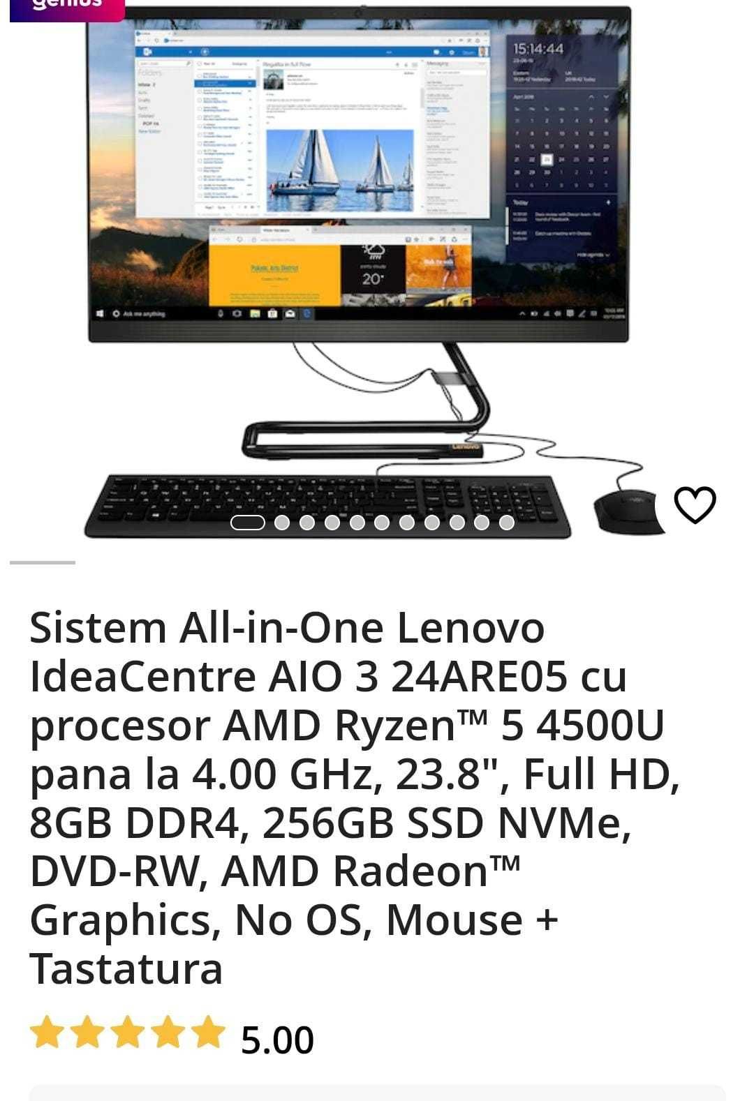 Calculator All-in-one Lenovo Office/Gaming +Mouse si Tastatura